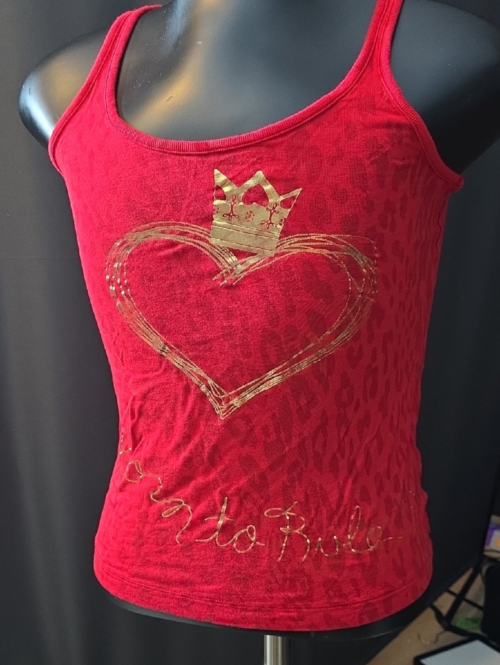 Vera Wang Princess Tank Top Medium Born To Rule